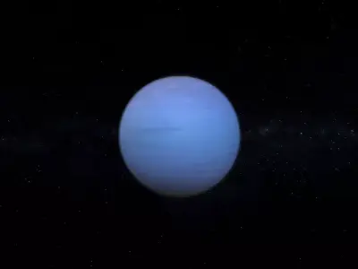 Gas Giant Alien Planet 07 Low-poly 3D model