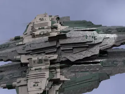 District 10 Mothership Tower 14 3D model