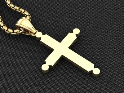 Cross Light Gold 3CP055 3DM STL 3D model