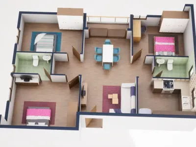 3D Floor Plan 41 3D model