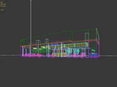 Business Restaurants - 968 3D model