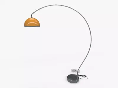 vintage arc lamp 3D model