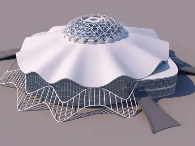 0096 - Organic Building 3D model
