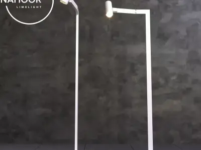 Nahoor Limelight Mahari Floor Lamp 3D model