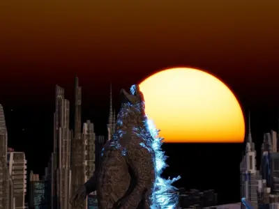 Godzilla Roar 3D model