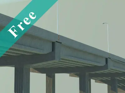 Roadway Bridge Free 3D model