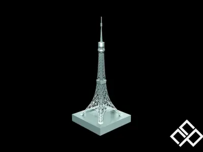 3D Printable Tokyo Tower Japan 3D print model