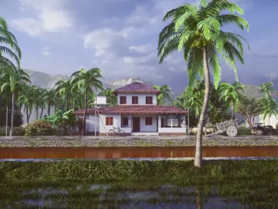 Kerala village 3D model