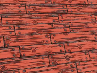 Vibrant Blue and Orange Checker Woven Strips PBR Seamless Texture