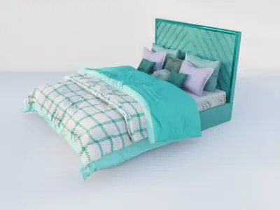  Laszlo Obsession Bed Low-poly 3D model