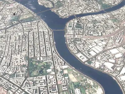 Cityscape Sankt-Peterburg Russia  3D model