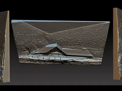 House model for cnc router 3D print model