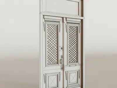 Old green door 3D model