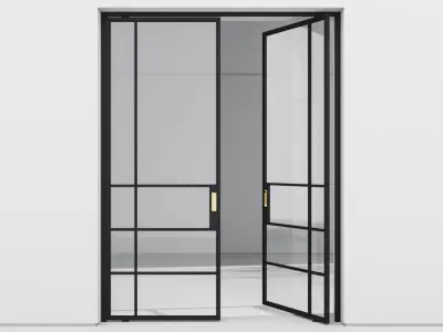 Aluminium door 301 3D model