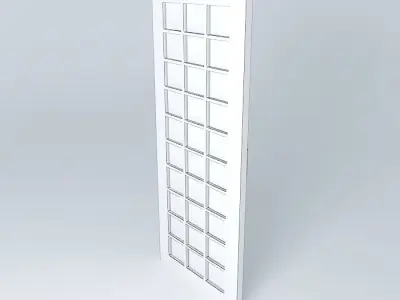 Glass door Free 3D model