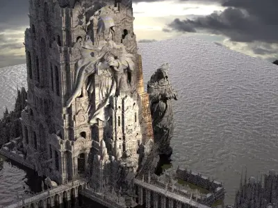 Watcher Tower of Afterlife Kit bash 3D model
