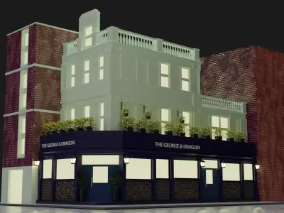 Old Building In London 3D model