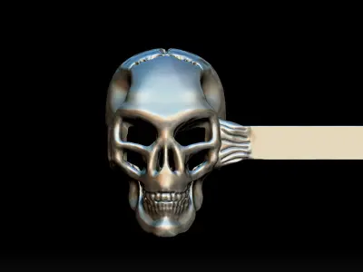 Alien Skull Bracelet SciFi Jewelry 3D Print STL OBJ 3D print model