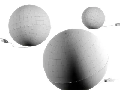 Louis Poulsen VL Studio Table and Floor Lamps 3D model