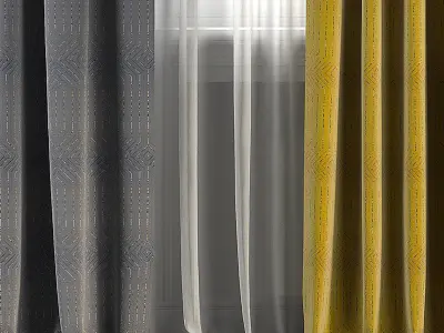 Curtain Set 259 3D model