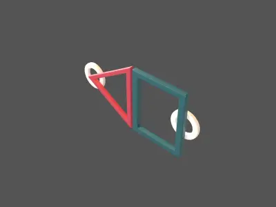 International Squid Games Coin v2 001 Low-poly 3D model