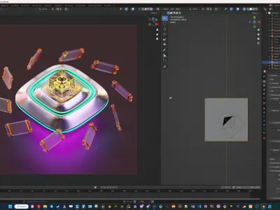 Abstract Art Scene 3D model