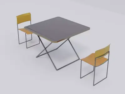 Picnic tables and chairs at affordable prices 3D model
