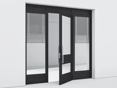 Aluminium door 314 3D model