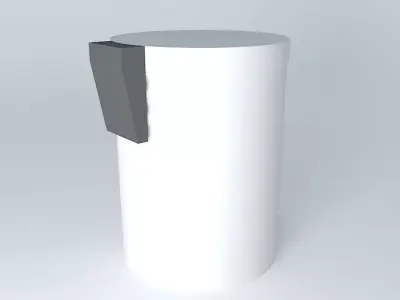 trash bucket with handle Free 3D model