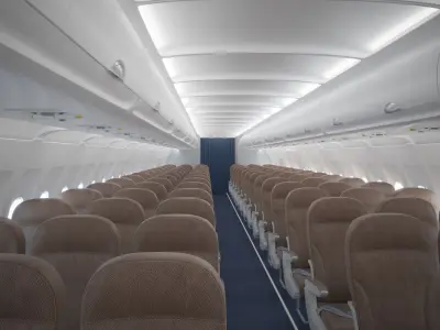  Airbus A320 Economy Class Interior 