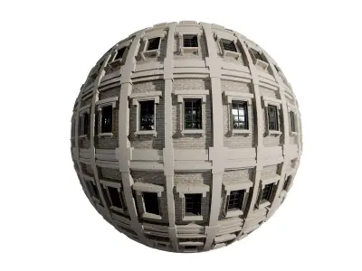 Building Facade Seamless PBR Texture 24 Texture