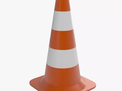 Traffic Cone 2 3D model