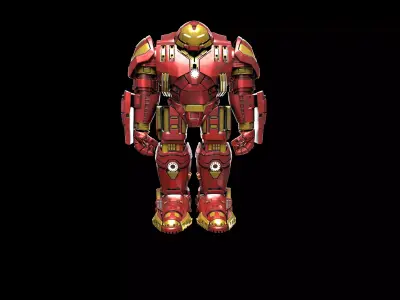 Hulkbuster avengers iron man suit Low-poly 3D model
