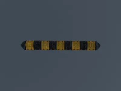 Speed Bump Low-poly 3D model