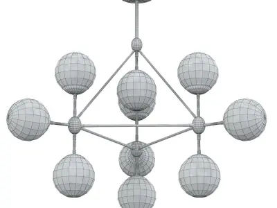 Hanging chandelier SL549 403 10 3D model