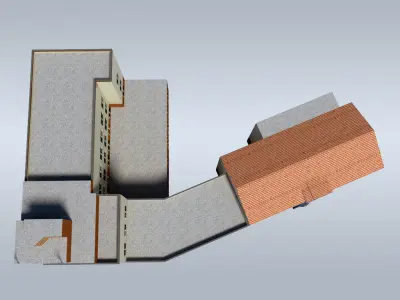 Modernist Beauty Low-poly 3D model