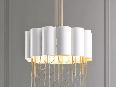 NIAGARA gold chandelier 3D model