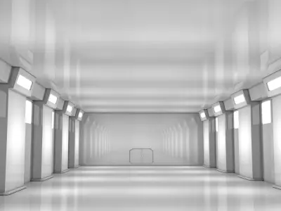 Sci Fi Warehouse 3D model 3