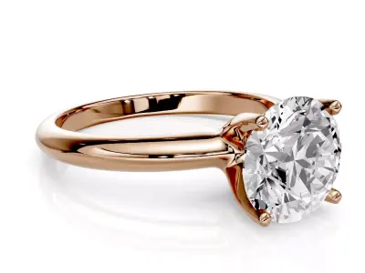 Engagement ring Selina  1-50ct 3D print model