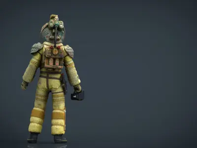 Alien Kane Spacesuit Low-poly 3D model