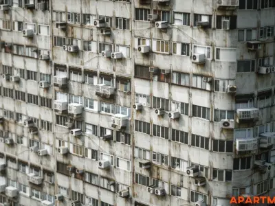 4K Apartment Buildings PBR Materials  3D model