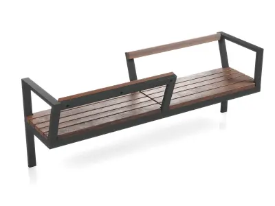 Modern park furniture 3D model