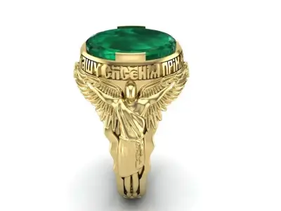 ring angel 3D print model