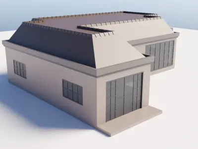 Single storey house 2 3D model