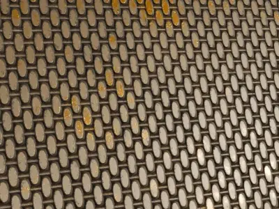 Rusty Metal Mesh Industrial PBR Seamless Texture