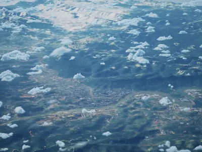 Guangyuan China City Landscape 3D Model 3D model