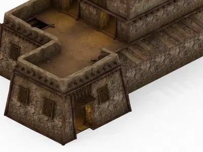Game Desert - Building - Inn 01 3D model