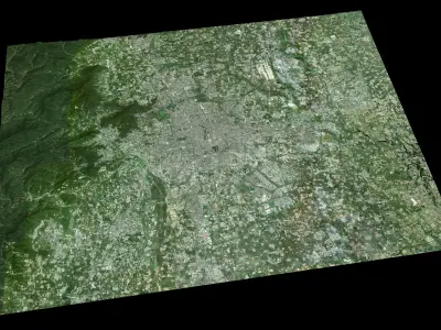 Beijing city and surroundings 3D model