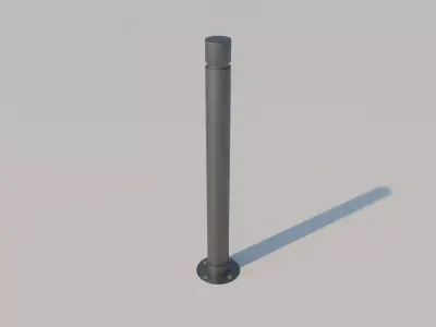 Bollard metal pole Free 3D model