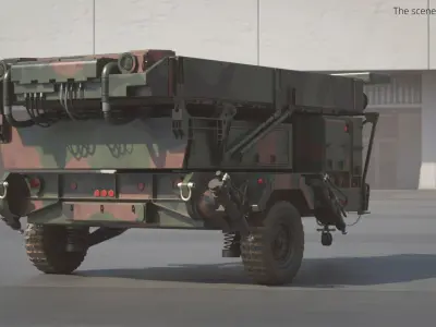  AN-TPS-80 Mobile Ground Air Radar System Rigged 